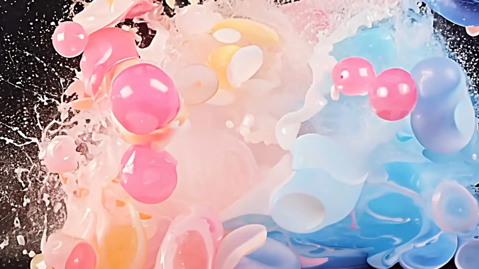 Dreamy Pastel Fluid Explosion Overlay for Creative Openers